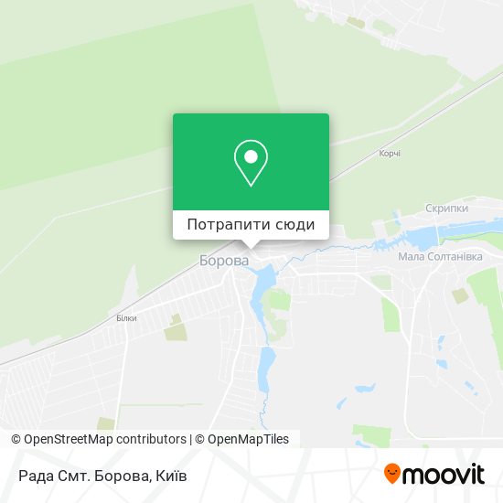 Карта Рада Смт. Борова
