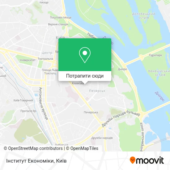 Карта Інститут Економіки