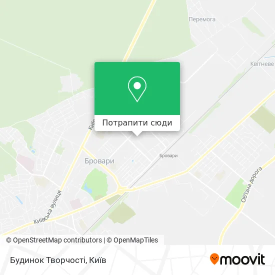 Карта Будинок Творчості
