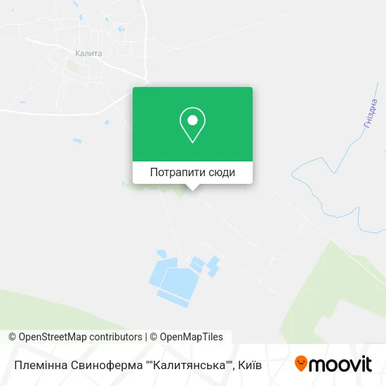 Карта Племінна Свиноферма ""Калитянська""