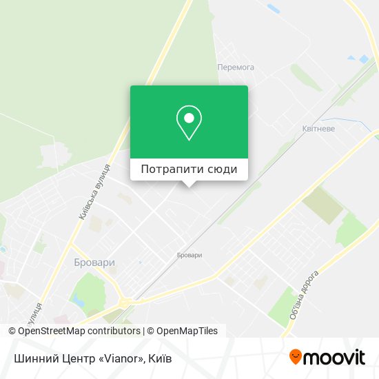 Карта Шинний Центр «Vianor»