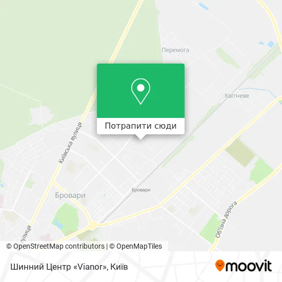Карта Шинний Центр «Vianor»