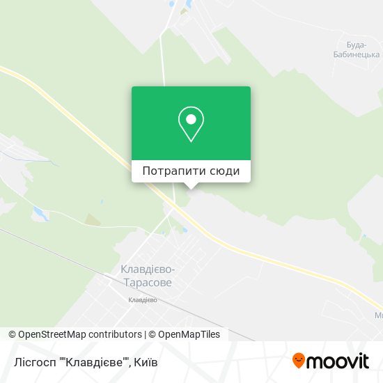 Карта Лісгосп ""Клавдієве""