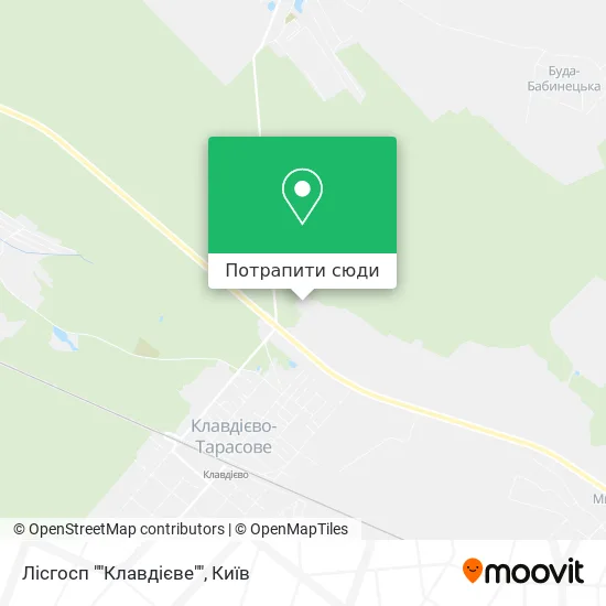Карта Лісгосп ""Клавдієве""