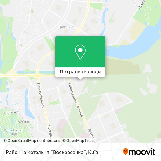 Карта Районна Котельня ""Воскресенка""