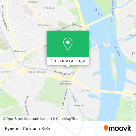 Карта Будинок Литвина