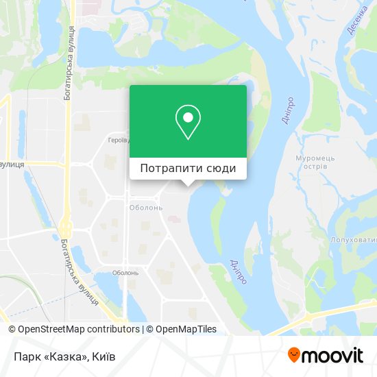 Карта Парк «Казка»