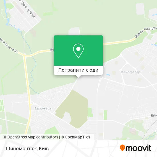 Карта Шиномонтаж