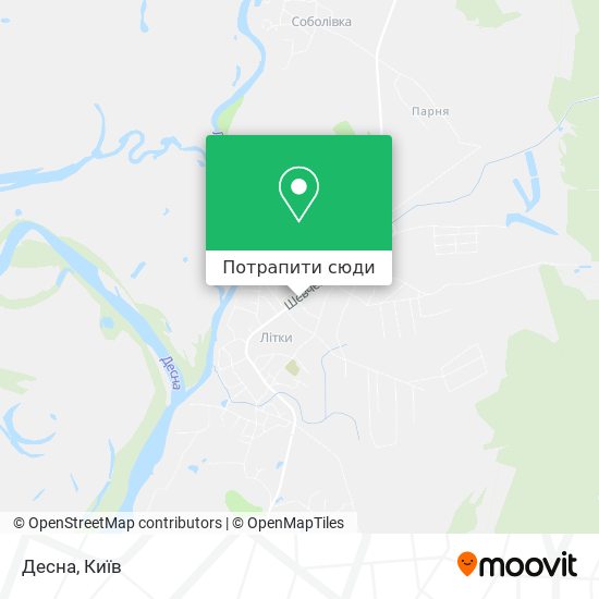 Карта Десна