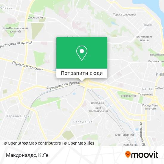 Карта Макдоналдс