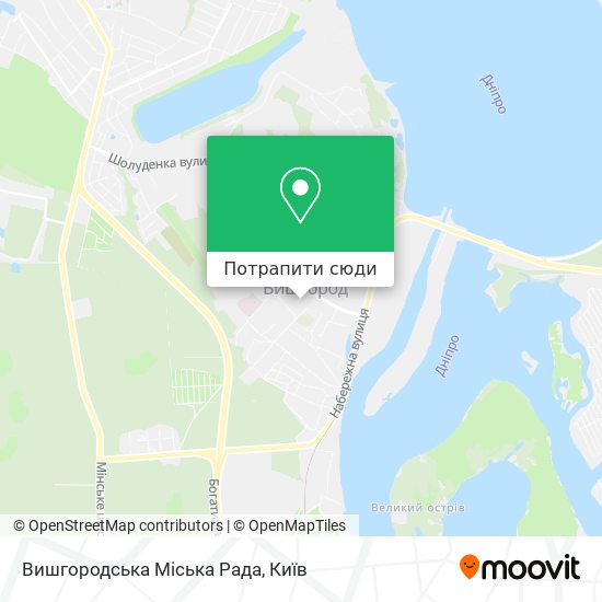 Карта Вишгородська Міська Рада