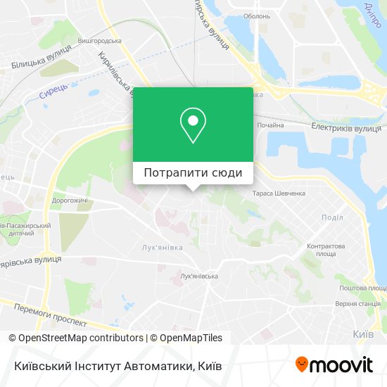 Карта Київський Інститут Автоматики