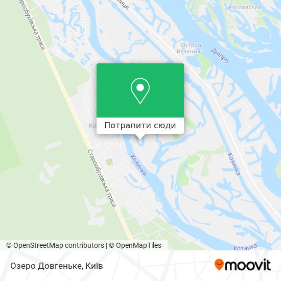 Карта Озеро Довгеньке