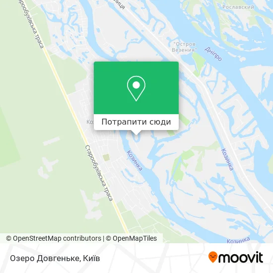 Карта Озеро Довгеньке