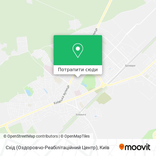 Карта Схід (Оздоровчо-Реабілітаційний Центр)