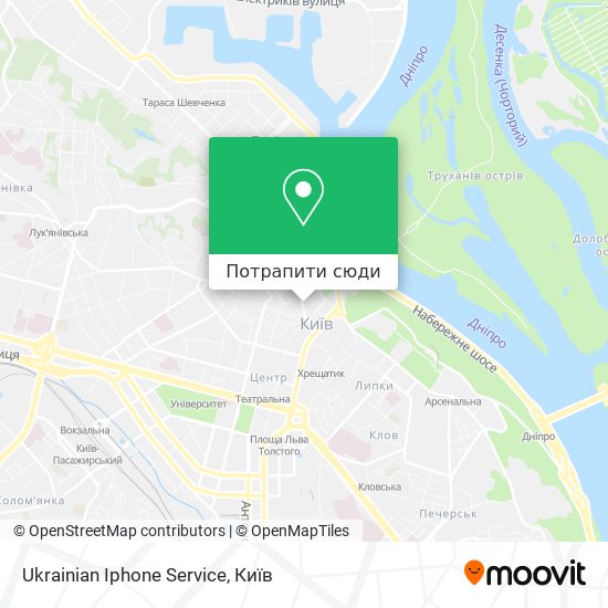 Карта Ukrainian Iphone Service