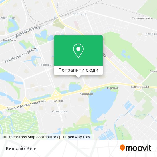 Карта Київхліб