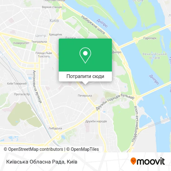 Карта Київська Обласна Рада