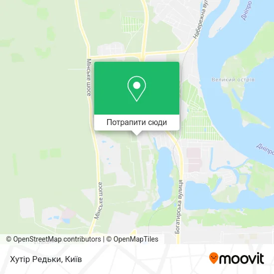 Карта Хутір Редьки