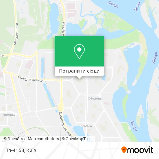 Карта Тп-4153