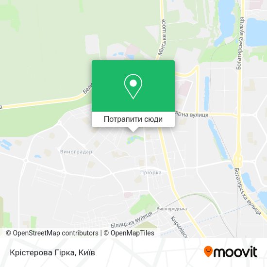 Карта Крістерова Гірка