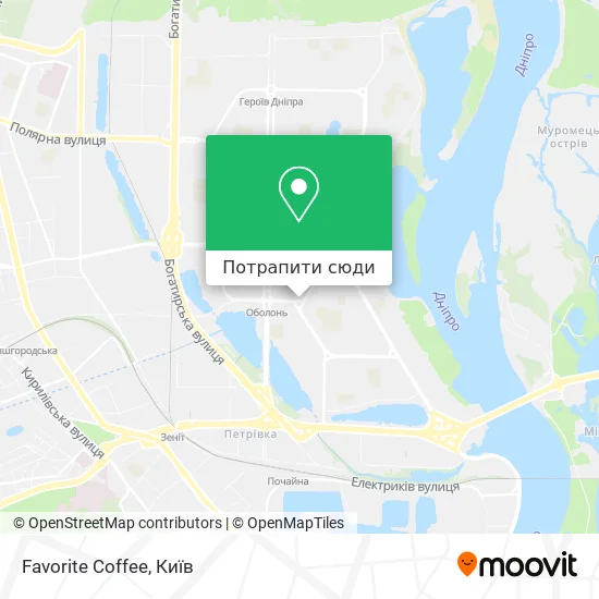 Карта Favorite Coffee
