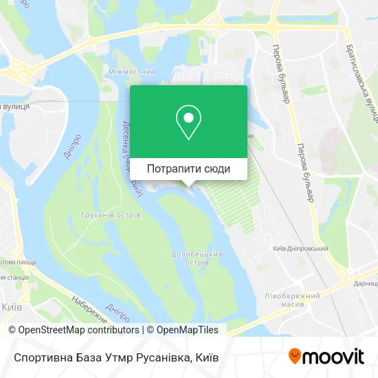 Карта Спортивна База Утмр Русанівка