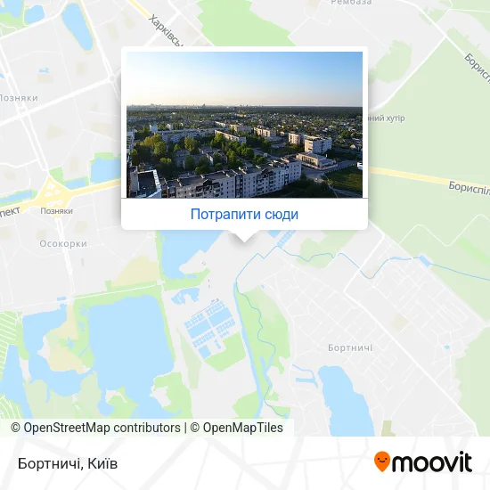 Карта Бортничі