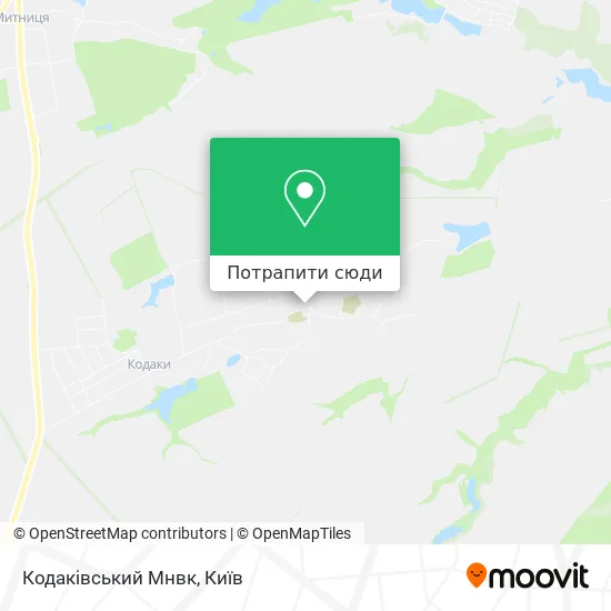 Карта Кодаківський Мнвк