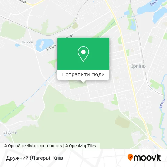 Карта Дружний (Лагерь)