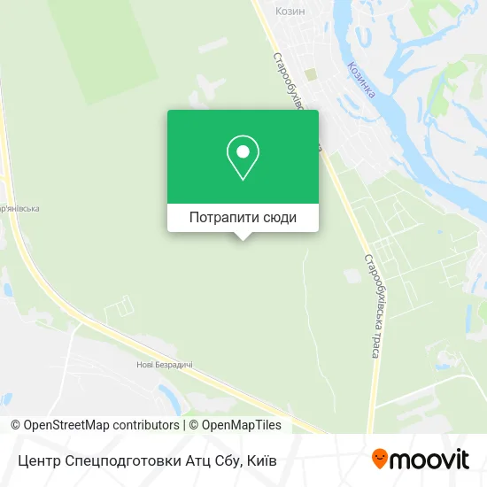 Карта Центр Спецподготовки Атц Сбу