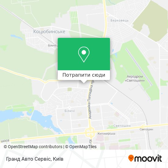 Карта Гранд Авто Сервіс
