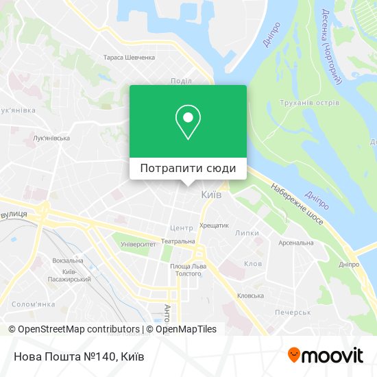 Карта Нова Пошта №140