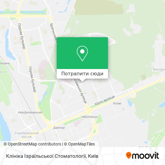 Карта Клініка Ізраїльської Стоматології