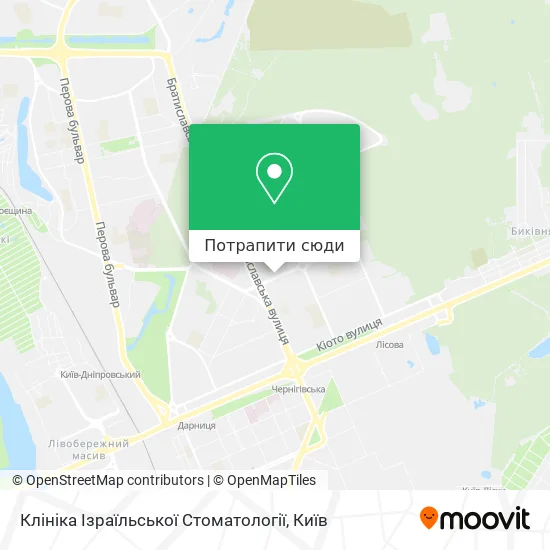 Карта Клініка Ізраїльської Стоматології
