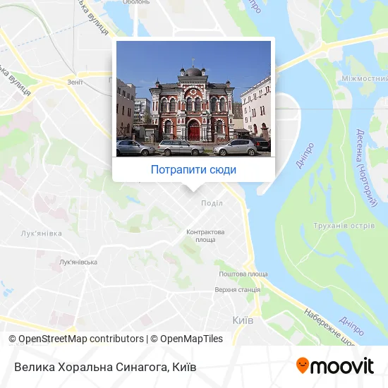 Карта Велика Хоральна Синагога