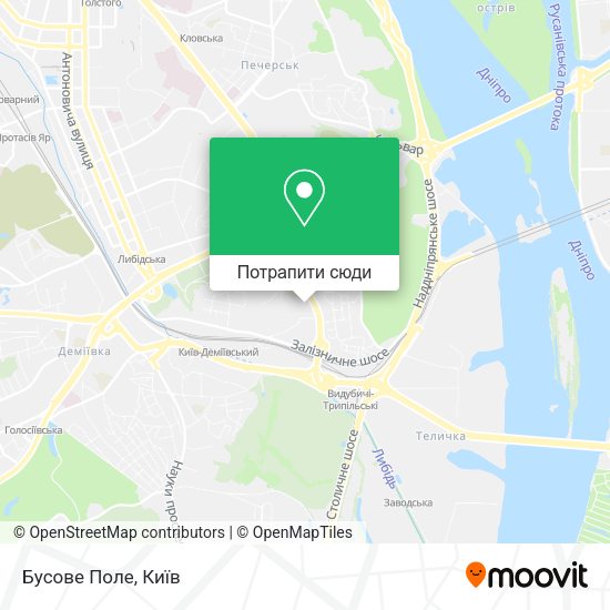 Карта Бусове Поле
