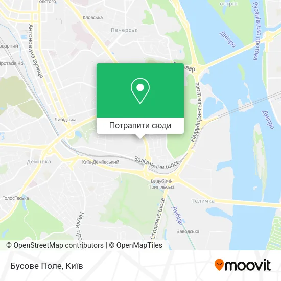 Карта Бусове Поле