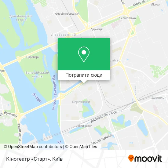 Карта Кінотеатр «Старт»