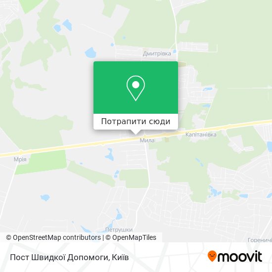 Карта Пост Швидкої Допомоги