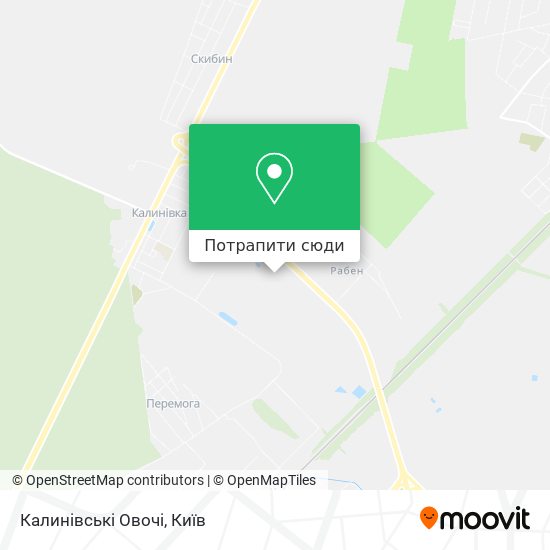 Карта Калинівські Овочі