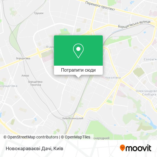 Карта Новокараваєві Дачі