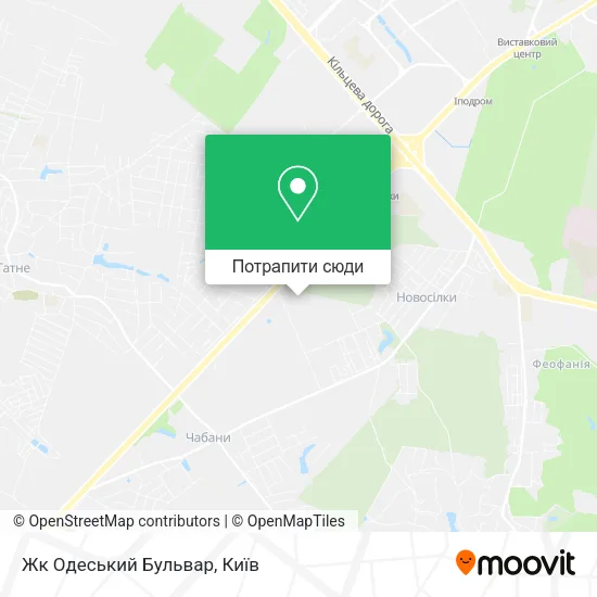 Карта Жк Одеський Бульвар