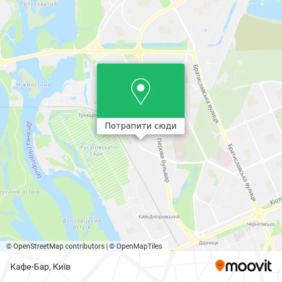 Карта Кафе-Бар