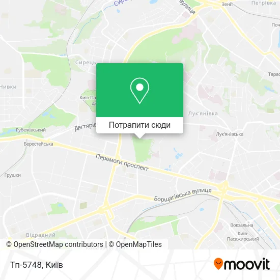 Карта Тп-5748