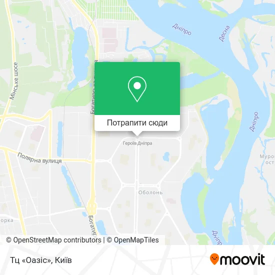 Карта Тц «Оазіс»