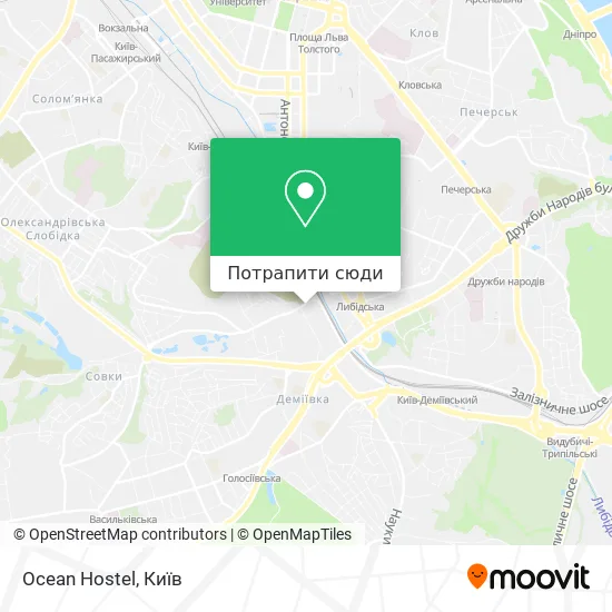 Карта Ocean Hostel