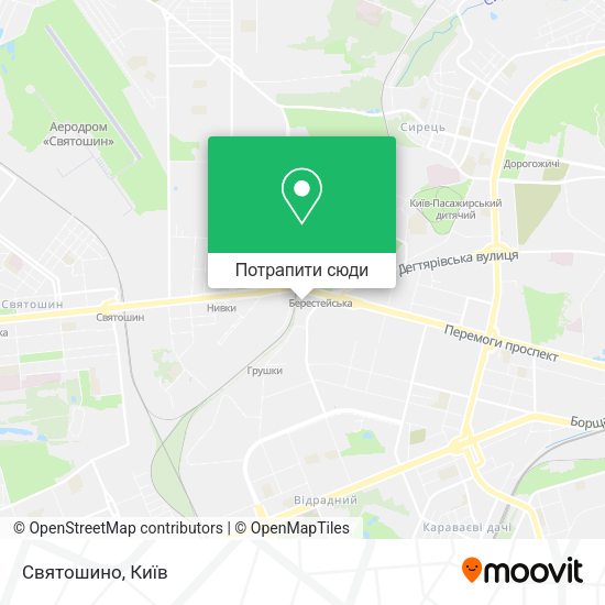 Карта Святошино