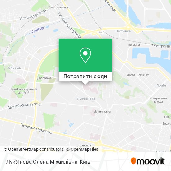 Карта Лук'Янова Олена Міхайлівна