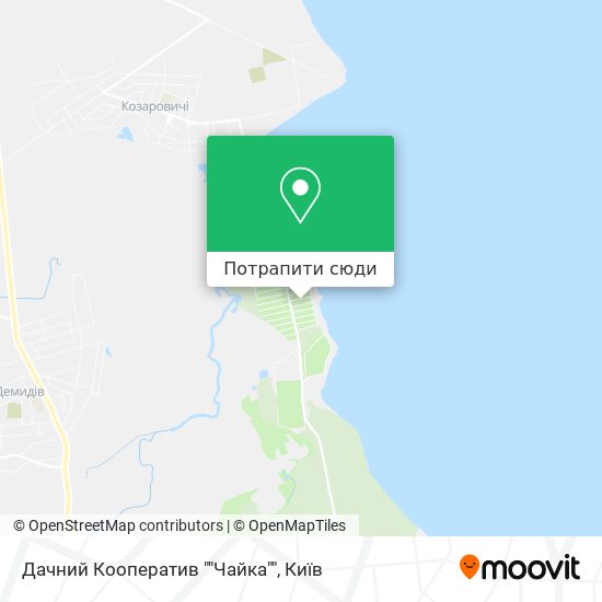 Карта Дачний Кооператив ""Чайка""
